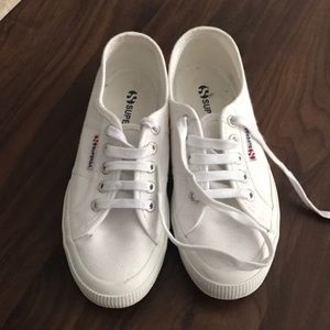 Superga white sneakers